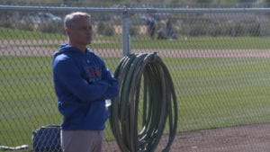 Jed Hoyer at Spring Training
