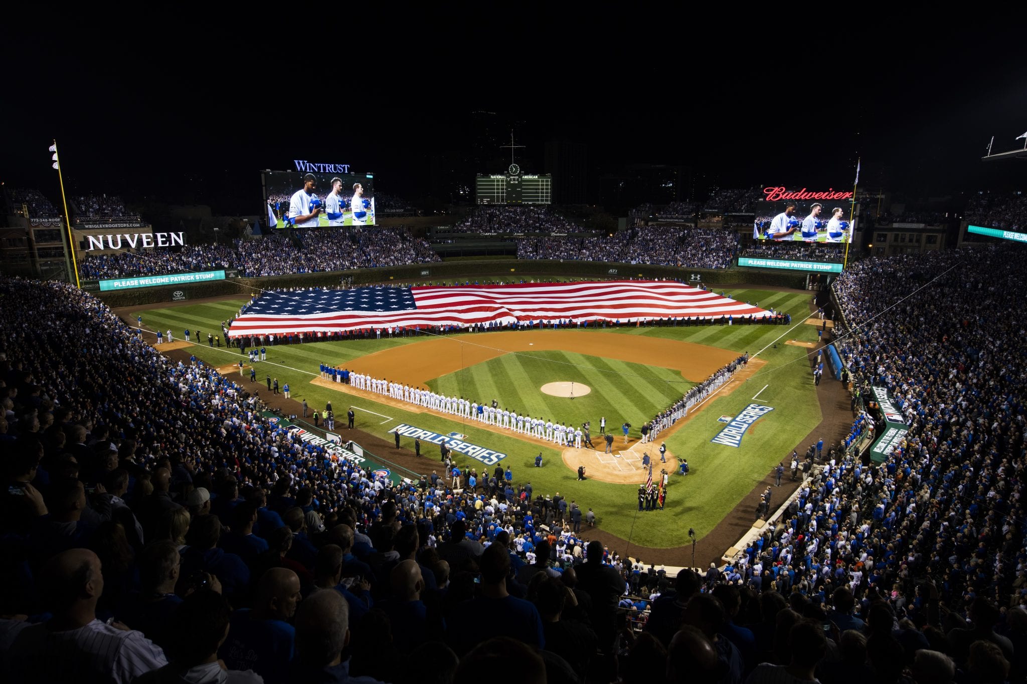 VIDEO SLIDE ONLY Ws Gm 3 Wrigley National Anthem