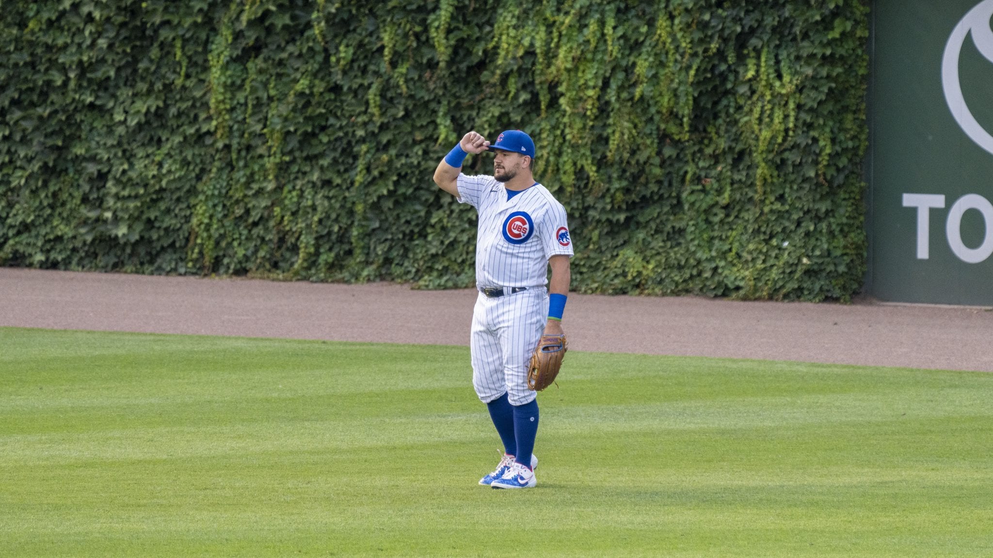 Schwarber In Outfield
