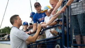 Theo Epstein With Cubs Fans