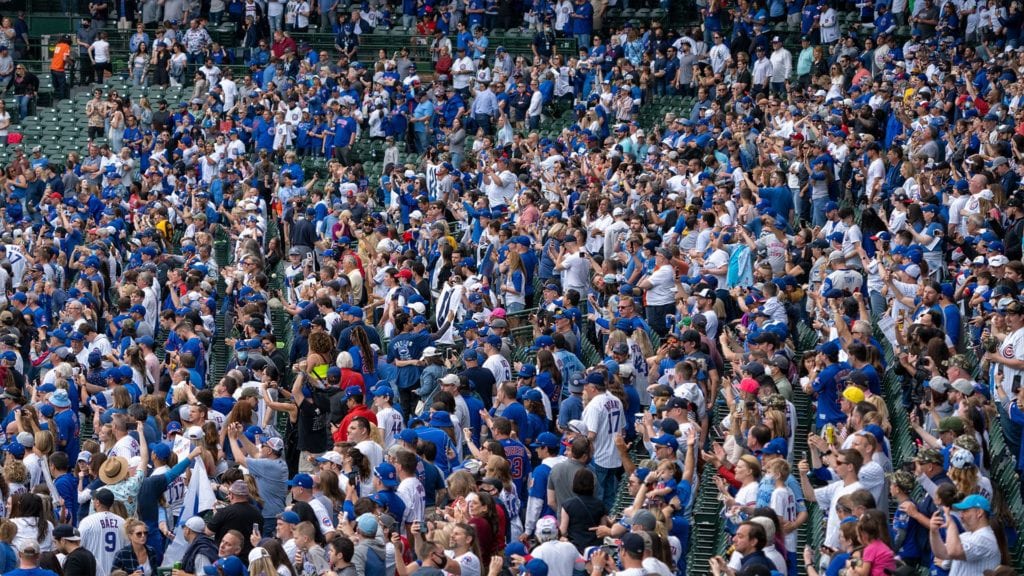 Cubs Fans At Wrigley