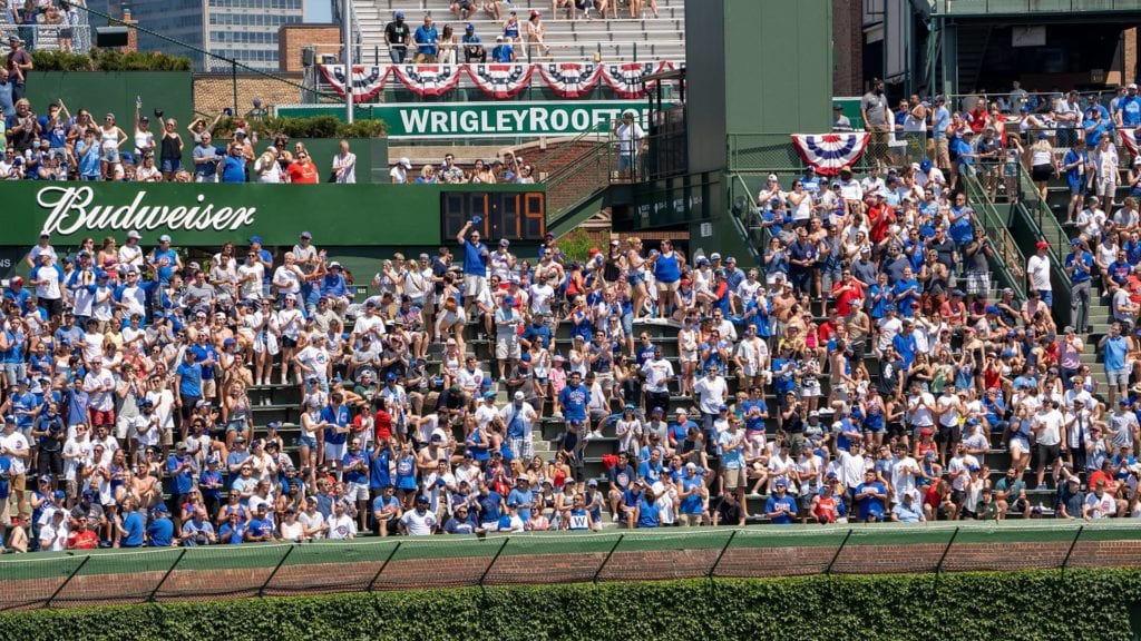 Wrigley Full Capacity Gamer Bleachers Marquee Sports Network