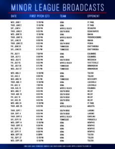 Minor League Schedule