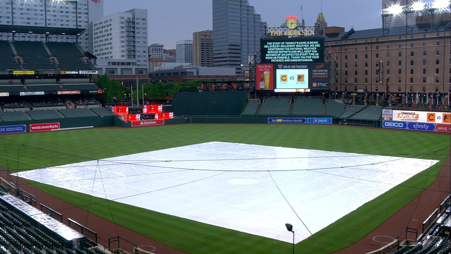 Cubs Orioles Rained Out In Bal