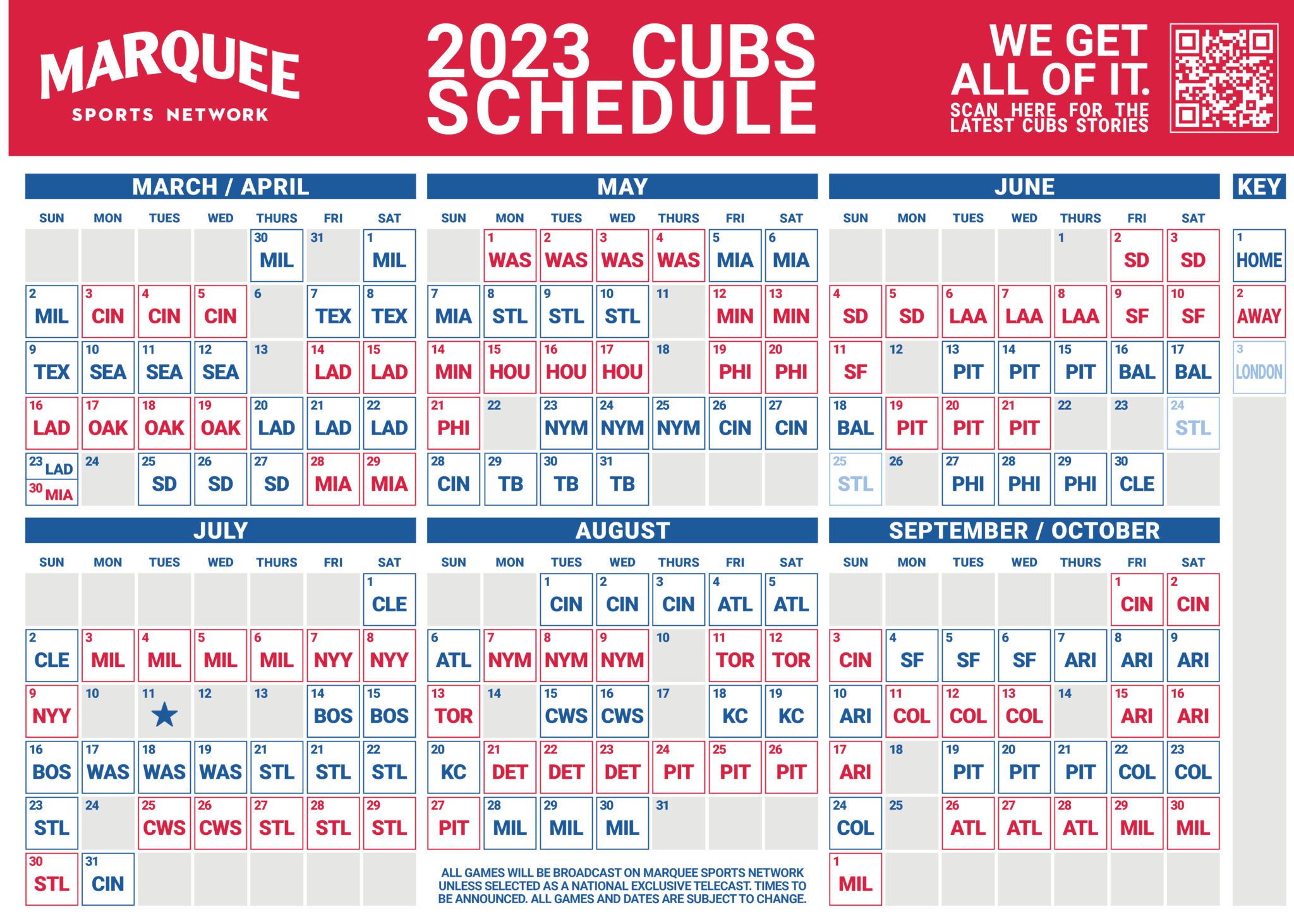 Cubs 2023 Schedule