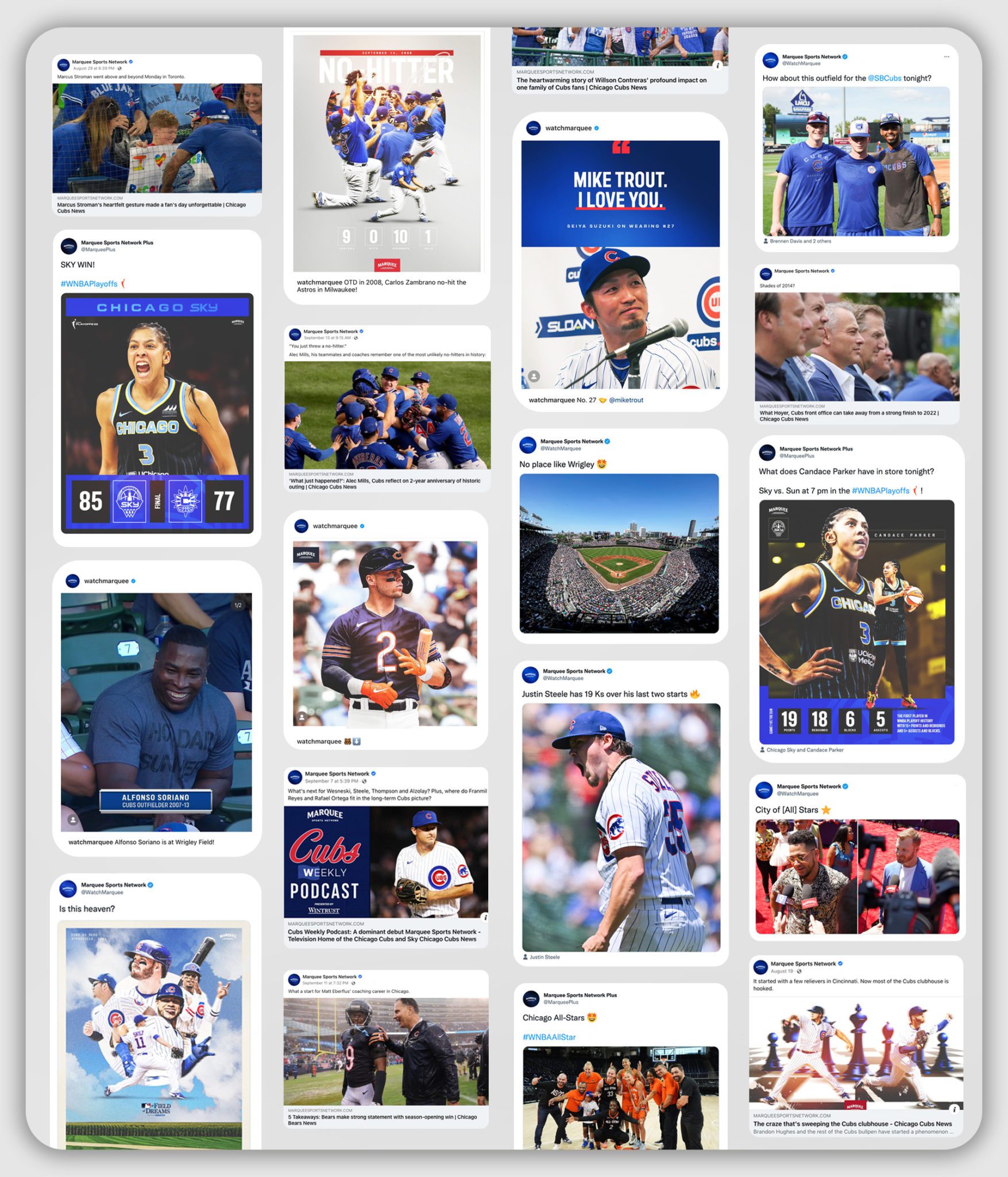 Find Marquee Sports Network on Social Media